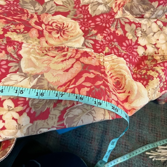 VINTAGE LL BEAN CHORE COAT FLORAL PRINT BARN JACKET XL - Picture 10 of 11